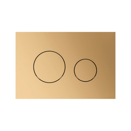 Кнопка для инсталляции унитаза TСloop, цвет латунь металлик - КонтурТерм