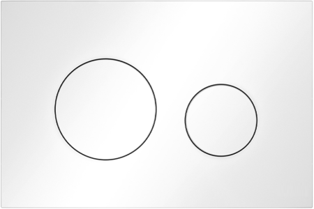 Кнопка для инсталляции унитаза TECEloop, цвет белый глянец - КонтурТерм