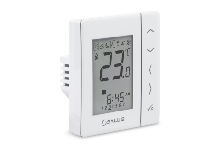 Терморегулятор комнатный Salus VS30W недельный, проводной, белый - КонтурТерм