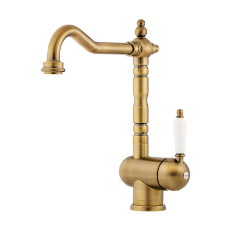 Смеситель для мойки Kyoto-AB, ретро, бронза - КонтурТерм