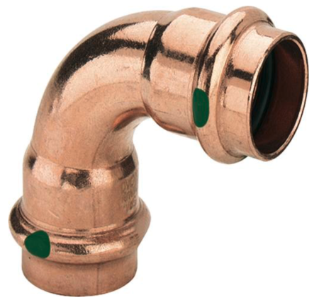 Колено медное пресс Ø18 90° Effebi - КонтурТерм