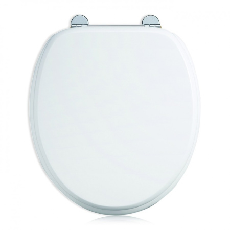 Сиденье для унитаза Burlington Classic Soft Close, цвет белый, пластик - КонтурТерм