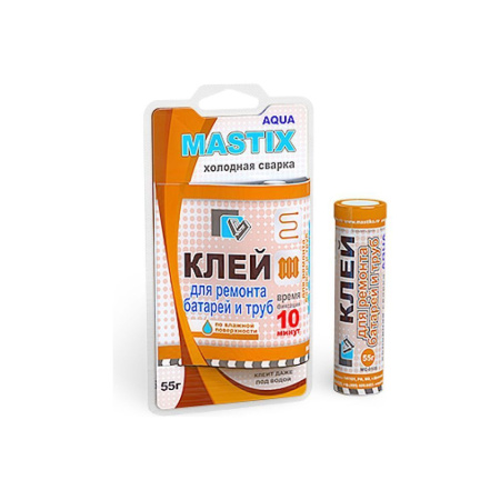 Клей эпоксидный для батарей и труб 55гр, холодная сварка MASTIX - КонтурТерм