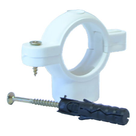 Крепление для труб с дюбелем и шурупом  Ø32  - КонтурТерм