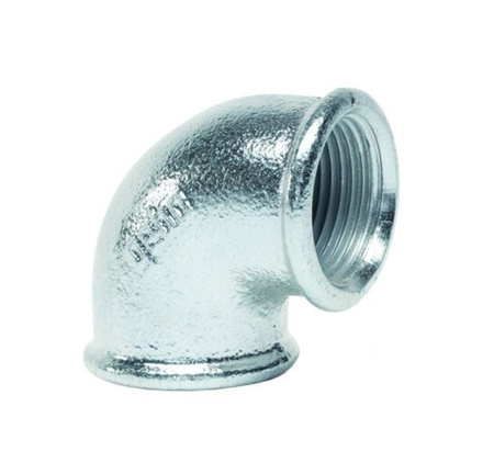 Колено чугун оцинкованный GEBO 1 1/2" РВхРВ (ДУ 40) - КонтурТерм