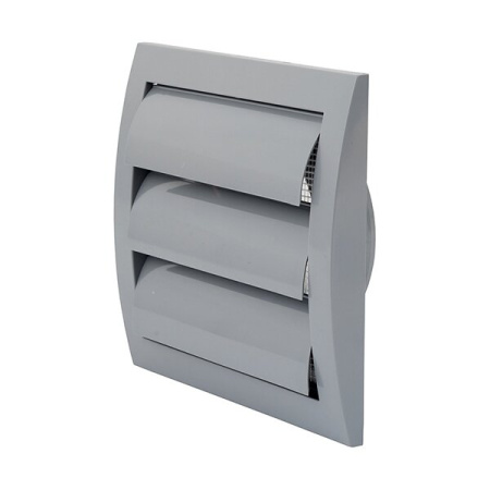 Решетка жалюзийная пластиковая Europlast 148x153-100 (серая) - КонтурТерм