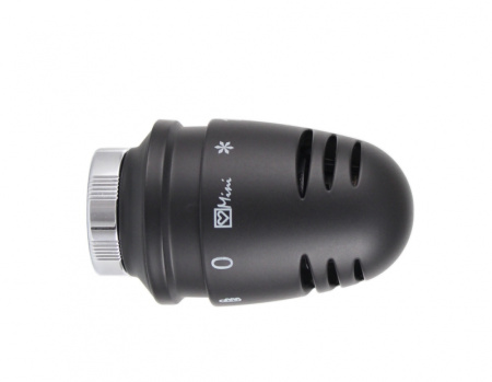 Головка термостат. Herz DE LUXE MINI-GS-Design М28х1,5 черная - КонтурТерм