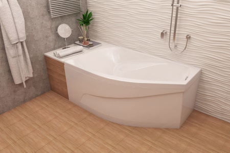 Ванна акриловая 150х90 см Venta, угловая, левая, без ног - КонтурТерм