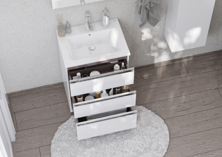 Раковина мебельная 60x46 см Roca Ona, накладная, с переливом, цвет белый - КонтурТерм