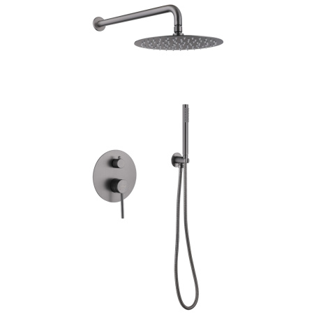 Смеситель для душа скрытого монтажа (комплект) ABBER Emotion, цвет никель - КонтурТерм