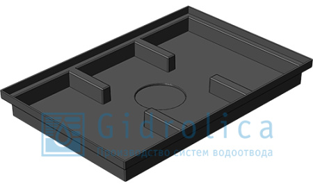 Поддон придверный пластиковый 400 х 600 Gidrolica Step Pro - КонтурТерм
