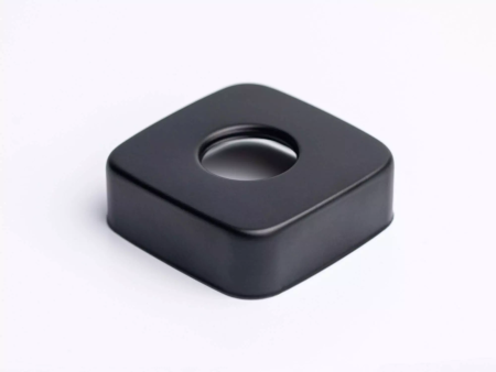 Розета декоративная Маргроид 3/4", квадратная, цвет черный матовый - КонтурТерм