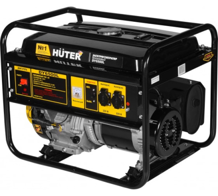 Генератор бензиновый 5,5 кВт, электростартер, DY6500LX, HUTER - КонтурТерм