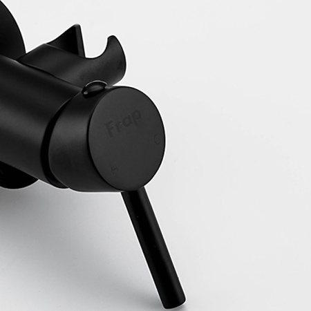 Смеситель гигиенический FRAP F7505-6, комплект, черный - КонтурТерм