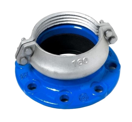 Фланец чугунный насадной усиленный для PVC/PE Dn 65/75 DOMEX - КонтурТерм