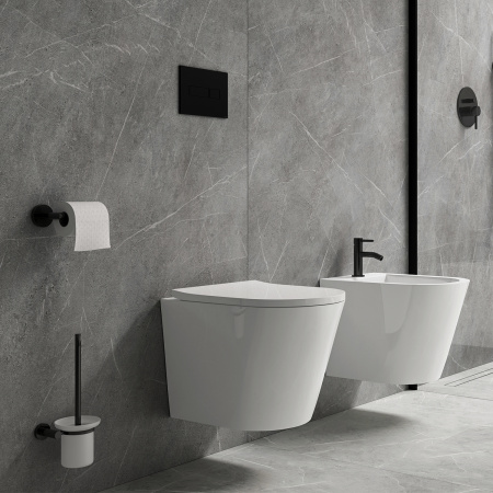 Унитаз подвесной OMNIRES TAMPA безободковый, с сиденьем Soft Close - КонтурТерм