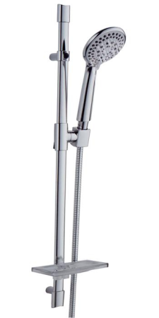 Гарнитур душевой Gappo с лейкой, штангой, шлангом, хром - КонтурТерм