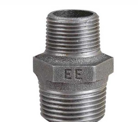 Ниппель чугун оцинкованный GEBO 2 1/2" РН (ДУ 65) - КонтурТерм