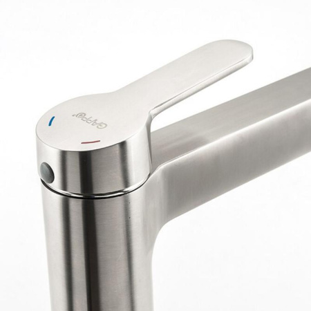 Смеситель для раковины Gappo G99-30, высокий, сатин - КонтурТерм