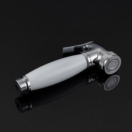 Смеситель для раковины Gappo G48 с гигиеническим душем, белый/хром - КонтурТерм