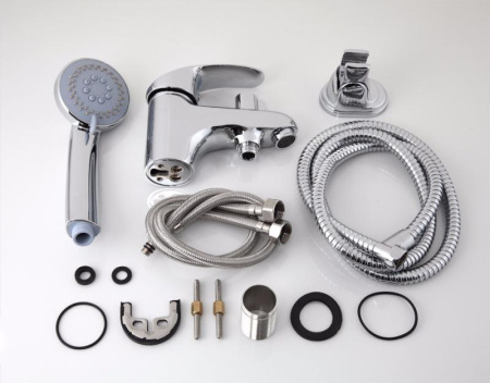 Смеситель для раковины FRAP H21 с гигиеническим душем, хром - КонтурТерм