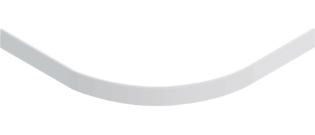 Экран для поддона 90х90 см Омега, стеклопластик, полукруг, белый - КонтурТерм