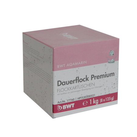 Флокулянт для бассейнов, картриджи BWT Dauerflock Premium (8х125 г),1 кг - КонтурТерм