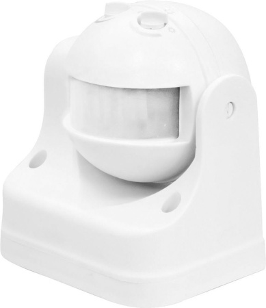 Датчик движения и освещенности 1200W 12m 180° белый, SEN11 - КонтурТерм