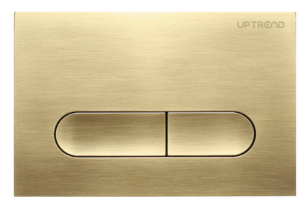 Кнопка для инсталляции унитаза Trend, цвет матовое золото - КонтурТерм