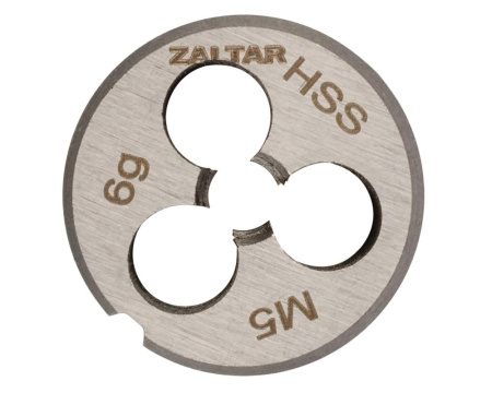 Плашка резьбонарезная M5 x 0.8, DIN 223, HSS, ZALTAR - КонтурТерм