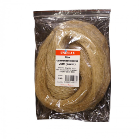 Лен сантехнический 200 г UNIFLAX - КонтурТерм