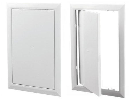 Люк ревизионный с фланцем металлический 150х150 EUROPLAST - КонтурТерм