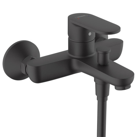 Смеситель для ванны и душа HansGrohe Vernis Blend, черный матовый - КонтурТерм