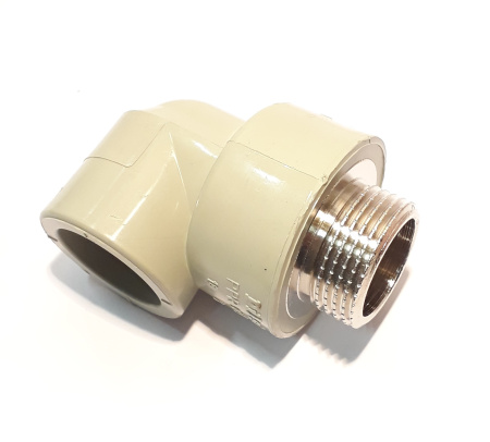 Колено с резьбой полипропиленовое WAVIN д 32 х 1" РН   - КонтурТерм