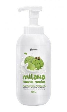 Мыло-пенка "Milana" фисташковое, с дозатором, 0,5л - КонтурТерм