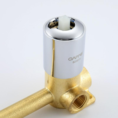 Смеситель для раковины скрытого монтажа Gappo, хром - КонтурТерм