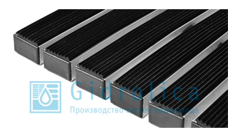 Решетка с резиновым покрытием 390 х 590 Gidrolica Step Pro - КонтурТерм