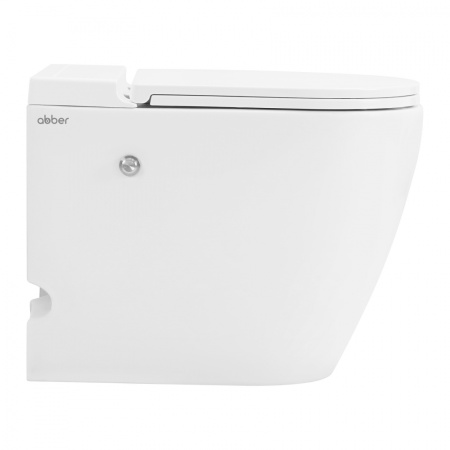 Унитаз приставной импульсный ABBER Bequem AC1115P, с сиденьем Soft Close - КонтурТерм