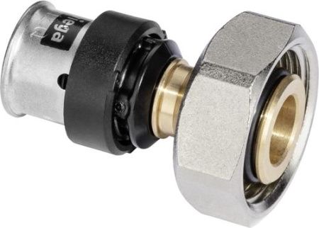 Соединитель-пресс под евроконус Viega Smart-Press 25х3/4" бронза - КонтурТерм