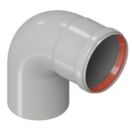 Колено дымоходное KRATS 90° д.80 мм - КонтурТерм