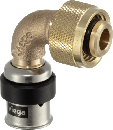 Угольник переходной VIEGA Prevista Smartpress 90° - КонтурТерм