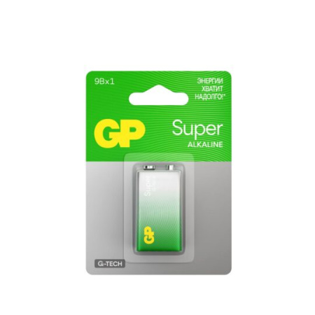 Элемент питания GP Super Alkaline 9V "Крона".(блистер - 1 шт.) - КонтурТерм