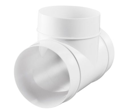 Тройник пластиковый для круг. возд. д100 ERA - КонтурТерм