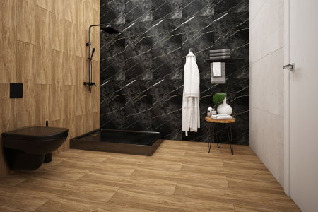 Поддон душевой акриловый 80х120х13 см Universal PRO Black N, черный - КонтурТерм