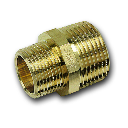 Ниппель бронза редукционный 1 1/2" х 1" Effebi - КонтурТерм