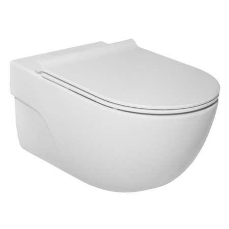 Унитаз подвесной ROCA MERIDIAN-N Rimless безободковый, с сиденьем Soft Close - КонтурТерм