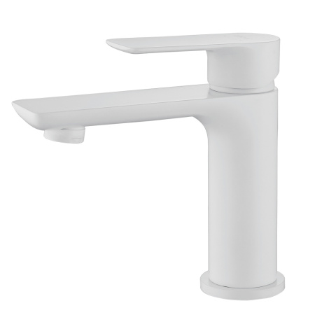 Смеситель для раковины ABBER Weiss Insel, белый матовый - КонтурТерм