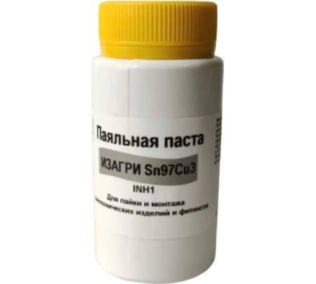 Флюс-паста для мягкого припоя, бессвинцовая, 250г, ФМ SN97CU3, INH1, ИЗАГРИ - КонтурТерм