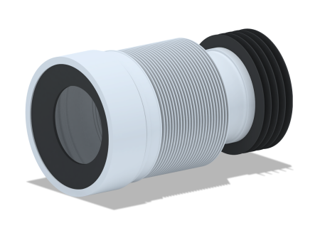 Слив для унитаза АниПласт, гофрированный, 110 мм (225-520мм) - КонтурТерм