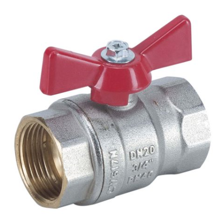 Кран шаровый  3/4" (РВ х РВ) PN40 мотылек Eco Kas - КонтурТерм